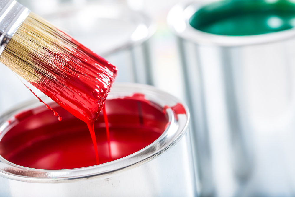 Rouge en peinture
